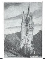 Le FAOUET - Carte Double Illustrateur - Chapelle St Fiacre  ( Carte éditée Par L'UMIVEM Lanester ) - Faouët