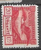 Andorra Spanish Mh* Perf 14 With Number On Back Eagle Bird 1929 (80 Euros) - Unused Stamps
