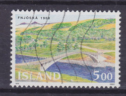 Iceland 1992 Mi. 768   5.00 Kr Brücke Bridge Pont über Die Fnóská Bei Skógar - Usados