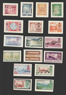 Great Britain, Collection Of 17 Mint Imperforated Revenue Stamps, Cinderellas. - Werbemarken, Vignetten