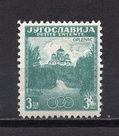 1937. KINGDOM OF YUGOSLAVIA,SMALL ENTENTE,COMMEMORATIVE ISSUE,ERROR: BROKEN 3 BOTTOM RIGHT, 3 DIN. MNH,12 1/2 PERF - Nuevos
