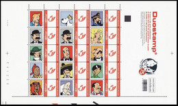 DUOSTAMP/MYSTAMP**  Tintin, Personnages / Kuifje, Karakters / Tim, Zeichen / Tintin, Characters - (Hergé) - Philabédés