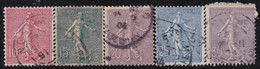 France    .   Y&T    .    129/133      .     O       .      Oblitéré - Oblitérés