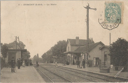 CPA - Ermont - La Halte  (Aminci) - Carte Taxée - Beaumont