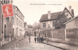 CPA - Beaumont-sur-Oise - La Rue Alsace Lorraine - Beaumont