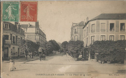 CPA - Cormeilles-en-Parisis -  La Place De La Gare - Cormeilles En Parisis