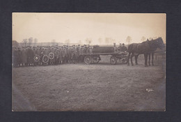 Carte Photo Guerre 14-18 Camp De Königsbrück Gefangenen Lager  Enterrement Prisonniers Francais 51160 - Königsbrück