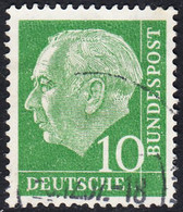 !b! GERMANY Mi. 0183 USED SINGLE Bundespräsident Theodor Heuss (r) - Gebraucht