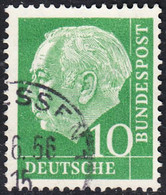 !b! GERMANY Mi. 0183 USED SINGLE Bundespräsident Theodor Heuss (u) - Gebraucht