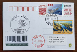 Sunwukong Skiing,CN 21 Luannan Propaganda PMK Beijing Winter Olympic Games Competition Venue Meter Franking Label Card - Winter 2022: Peking