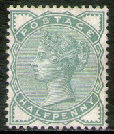 REINO UNIDO - GREAT BRITAIN Sello Nuevo De ½ P. REINA VICTORIA Años 1880-81 – Valorizado En Catálogo U$S 50.00 - Neufs