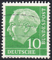 !b! GERMANY Mi. 0183 USED SINGLE Bundespräsident Theodor Heuss (z1) - Gebraucht