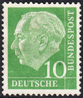 !b! GERMANY Mi. 0183 USED SINGLE Bundespräsident Theodor Heuss (z8) - Gebraucht