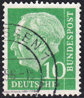 !b! GERMANY Mi. 0183 USED SINGLE Bundespräsident Theodor Heuss (z9) - Gebraucht