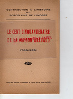 87- LIMOGES- MARCOGNAC ST SAINT YRIEIX- PORCELAINE-CENT CINQUANTENAIRE MAISON ALLUAUD 1936- PIERRE VANDERMARCQ-HAVILAND - Limousin