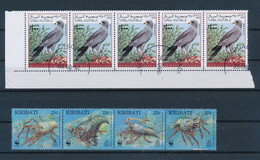 OISEAUX/CRUSTACES - 5 TIMBRES OBLITERES + 4 TIMBRES NEUFS - Ohne Zuordnung