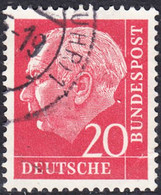 !b! GERMANY Mi. 0185 USED SINGLE Bundespräsident Theodor Heuss (n) - Gebraucht