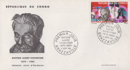 Enveloppe  FDC  1er  Jour    CONGO    Docteur   Albert   SCHWEITZER    1960 - Albert Schweitzer