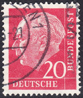 !b! GERMANY Mi. 0185 USED SINGLE Bundespräsident Theodor Heuss (v) - Gebraucht