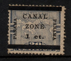 C1-258 - CANAL ZONE - 1906 - SC#:  - MNH - MAP - SURCHARGED - Canal Zone
