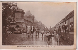 PAKISTAN (India) -  Interior View Of Railway Station Rawal Pindi - Superb Railway View Etc (RPPC) - India