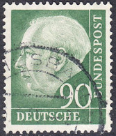 !b! GERMANY Mi. 0193 USED SINGLE Bundespräsident Theodor Heuss (c) - Gebraucht