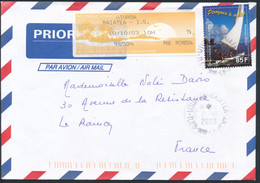 Polynésie 2003 - YT 690 Sur Lettre - Brieven En Documenten