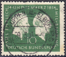 !b! GERMANY Mi. 0197 USED SINGLE Prof. Paul Ehrlich Und Emil Von Behring (a) - Gebraucht