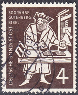 !b! GERMANY Mi. 0198 USED SINGLE 500 Jahre Gutenberg-Bibel (b) - Gebraucht