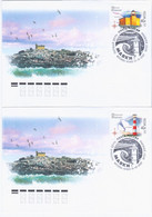 Russia 2021 FDC X2 Lighthouses Lighthouse - FDC