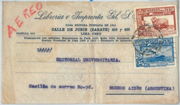 69349 - PERU - POSTAL HISTORY - Advertising  AIRMAIL COVER To FRANCE 1937 - Peru