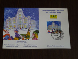 Luxembourg 2005 Christmas Postcard VF - Maximumkaarten