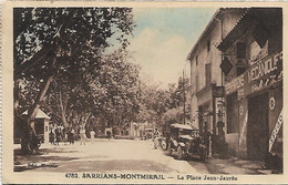 SARRIANS - MONTMIRAIL - Place Jean Jaures - Voiture - Pompe à Essence - Sarrians