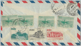 81694 - PERU - POSTAL HISTORY - Registered AIRMAIL  COVER To ITALY  1957 - Peru