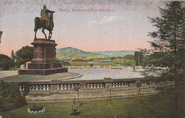 AK Metz - Denkmal Kaiser Wilhelm I. - Feldpost Leichte Mun. Kol. II. Abt. Feld-Art. Rgt. 225 - 1915 (60081) - Lothringen