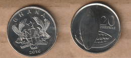 GHANA  20 Pesewas 2016 Nickel Plated Steel • 4.36 G • ⌀ 23.47 Mm KM# 40, Schön# 39 - Ghana