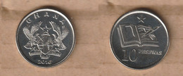 GHANA  10 Pesewas 2016 Nickel Plated Steel • 3.4 G • ⌀ 20.5 Mm KM# 39, Schön# 38 - Ghana