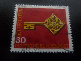 Deutsche Bundespost - Europa - Cept - Val 30 - Rouge, Noir Et Jaune - Oblitéré - Année 1969 - - 1969