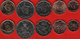 Swaziland Set Of 5 Coins: 5 Cents - 1 Lilangeni 2011 UNC - Swaziland
