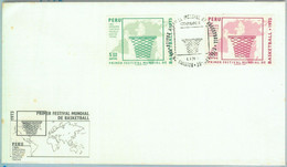 86890 -  PERU  - Postal History - FDC Cover  SPORT BASKETBALL 1973 - Peru