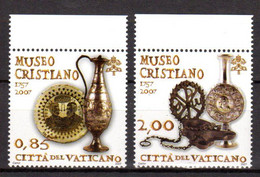 ✅ " 250 ANS DU MUSEE CRISTIANO " Sur 2 Timbres BDF Neufs ** MNH Du VATICAN  De 2007. - Museums