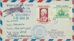 87434 - PERU - Postal History - SPECIAL  FLIGHT:  Lima - Talara SIGNED 1956 - Peru