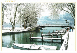 74 Annecy Le Pont Des Amours Sous La Neige - Annecy