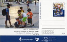 Lote TP13, Cuba, 2013, Entero Postal, Postal Stationary, Upaep, Niños En Prado De La Habana, Children, Post Card - Tarjetas – Máxima