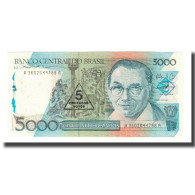 Billet, Brésil, 5 Cruzados Novos On 5000 Cruzados, Undated (1989), KM:217b - Brésil