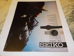 ANCIENNE  PUBLICITE SEDUIRE AVEC LA MONTRE  SEIKO 1984 - Autres & Non Classés