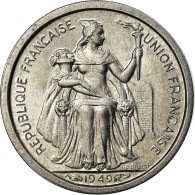 Monnaie, FRENCH OCEANIA, 50 Centimes, 1949, SPL, Aluminium, KM:1 - Autres – Océanie