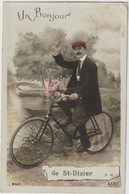 Un Bonjour De St.Dizier - Vélo -bicyclette  (F.1309) - Saint Dizier