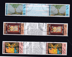 POLYNESIE 1990 TIMBRES N°368A/70A OBLITERES LEGENDES POLYNESIENNES - Used Stamps