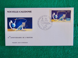 FDC : Enveloppe 1er Jour "50eme Anniversaire O.R.S.T.O.M." - N-C. - Used Stamps